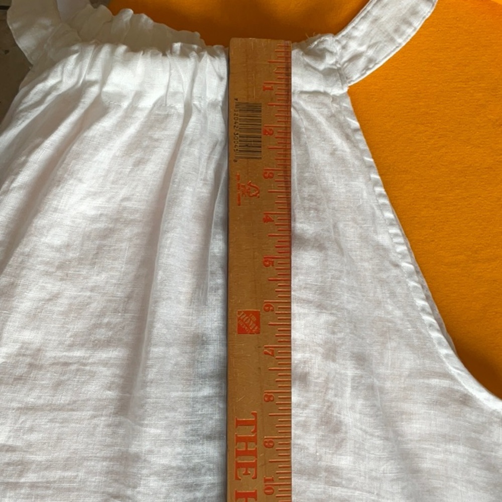 Nicole Miller White 100% Linen Blouse in Size M, NWT - Picture 9 of 13